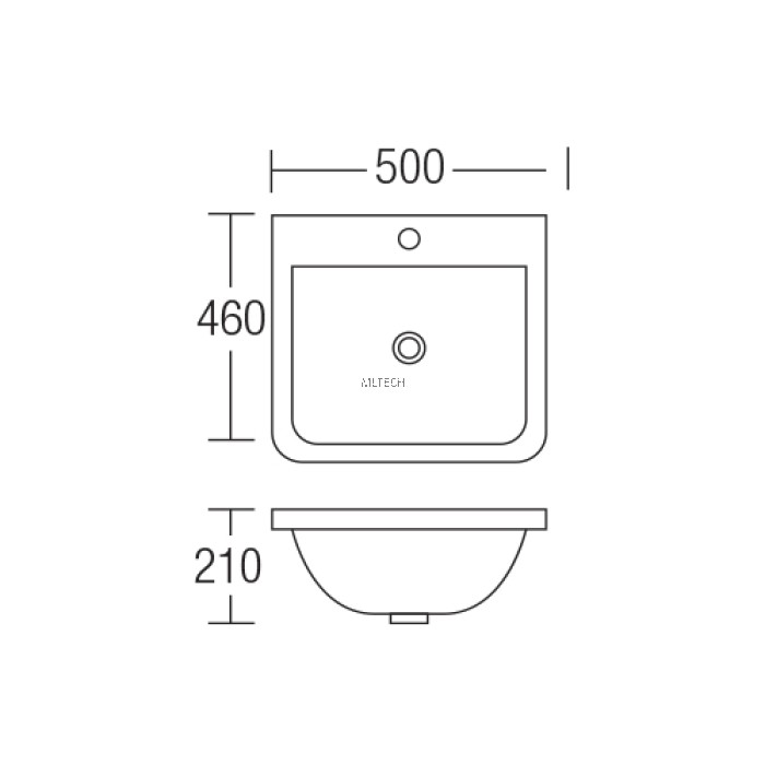 L800 Wall Hung Basin
