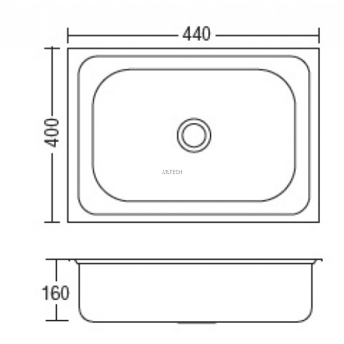 HDKS4540 Kitchen Sink (with 100mm Waste)