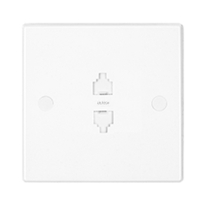 240/250V 13A/15A Socket Outlet 2 Gang Telephone Socket