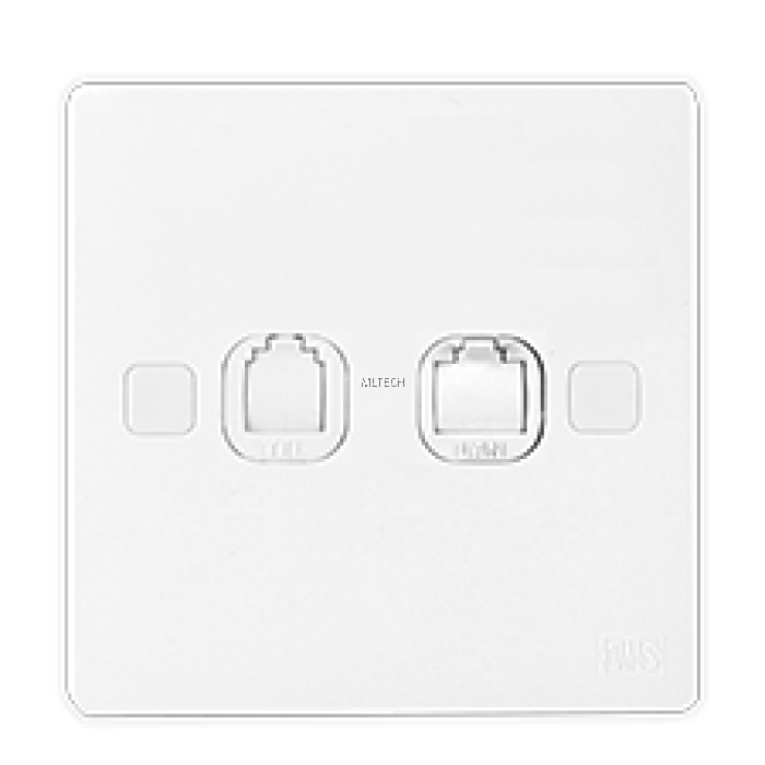 6 Series Telephone,TV, LAN & Astro Data Socket - Tel + LAN Socket
