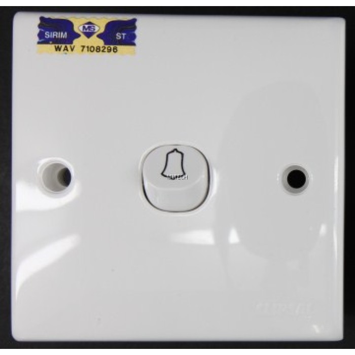 SClassic Series 10A 1 Gang Bell Switch with "Bell"