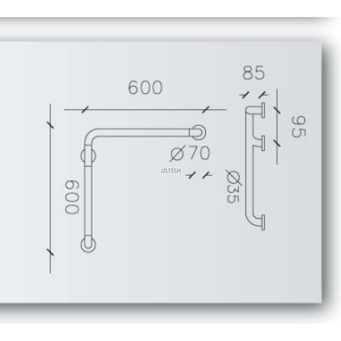 MediCare Safety Grab Bars AGXY3227 (Reversible)