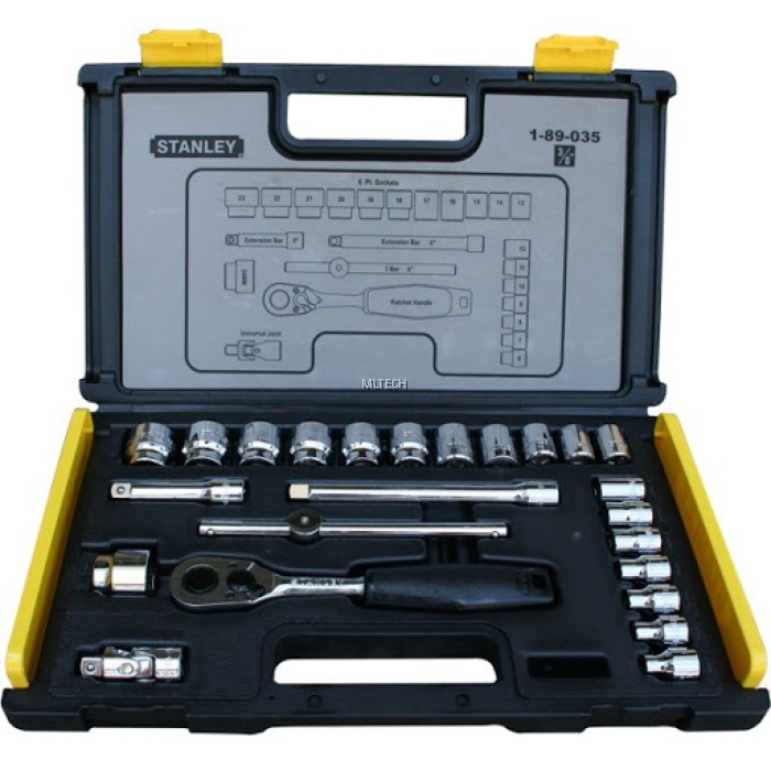STANLEY 890351 24Piece 3/8" Drive Socket Set