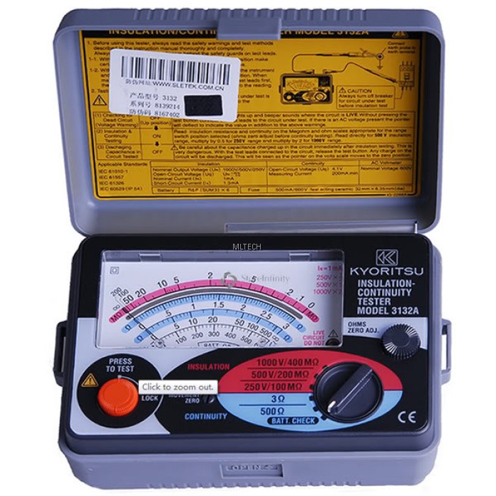 Kyoritsu Analogue Insulation / Continuity Tester 3132A