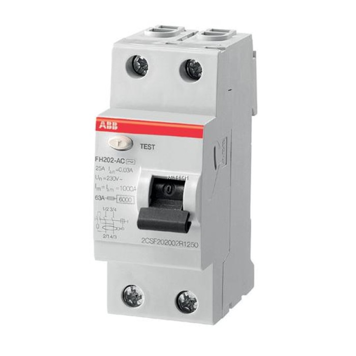 ABB Residual Current Circuit Breaker - FH 200 AC RCCB (2 Pole)