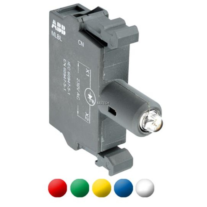 ABB Pilot Devices - Modular Type ML1-100W + MLBL-01W + MCBH-00