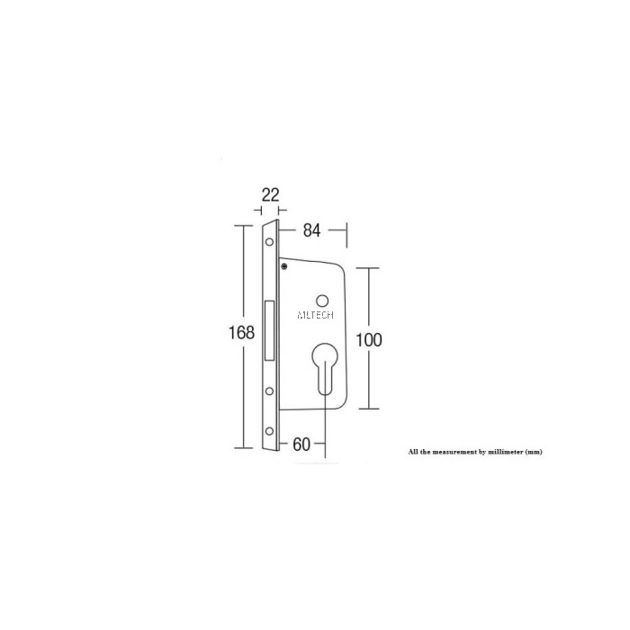 Mortise Lock SGMLD118/60 Mortise Dead Lock
