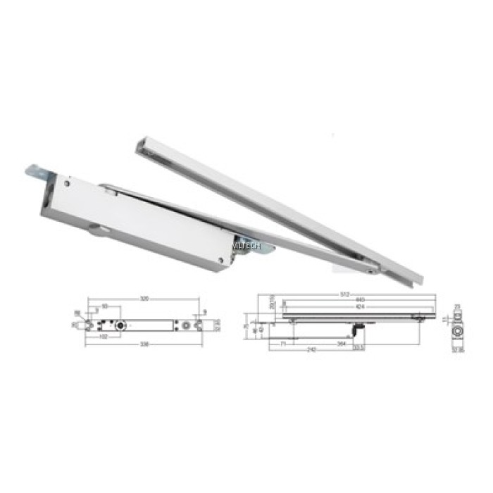 Door Closer SGDC93 Overhead Concealed Door Closer