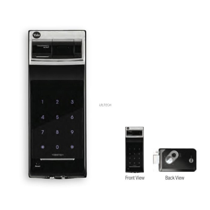 Yale YDR4110+ Premium Biometric Fingerprint Digital Door Lock (Rim Lock)
