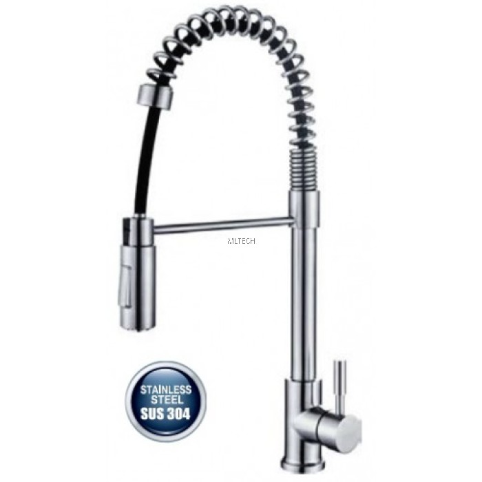 AMPMX81229 Flexible Hose Kitchen Pillar Sink Tap Mixer