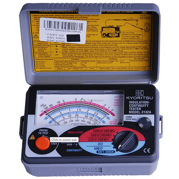 Kyoritsu Analogue Insulation / Continuity Tester 3132A