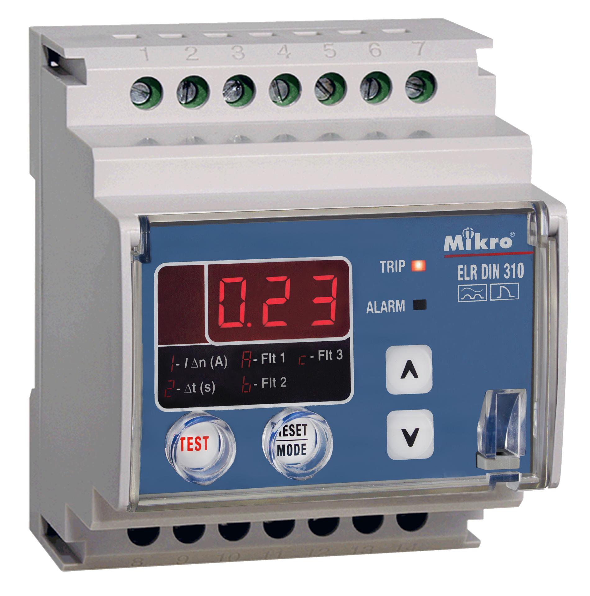 Mikro DIN Rail Earth Leakage Relay DIN310E230A