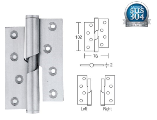 Door Hinges - Stainless Steel Lift-Off Rising Hinge (RH / LH)