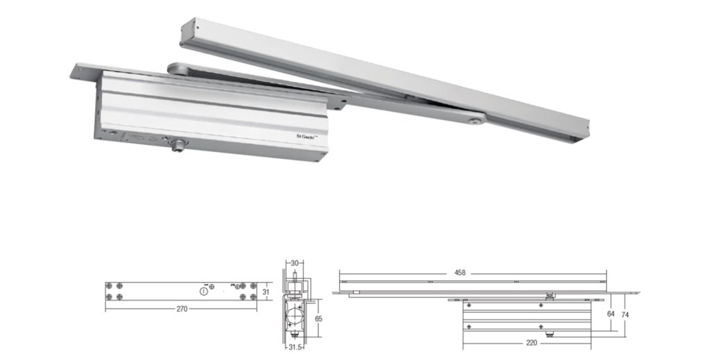Door Closer SGDC83 Concealed Door Closer