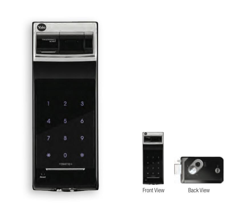 Yale YDR4110+ Premium Biometric Fingerprint Digital Door Lock (Rim Lock)